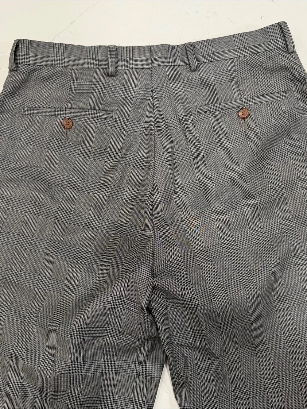 Ralph Lauren Men's Charcoal Herringbone Dress Pants